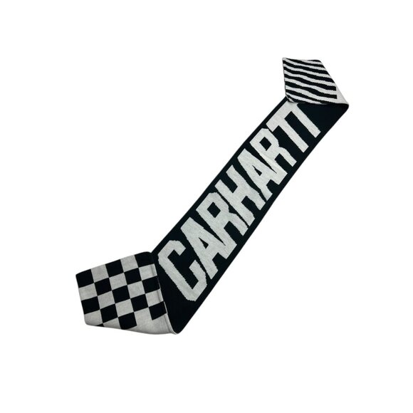 Carhartt WIP Black & White Reversible Scarf - Picture 3 of 4